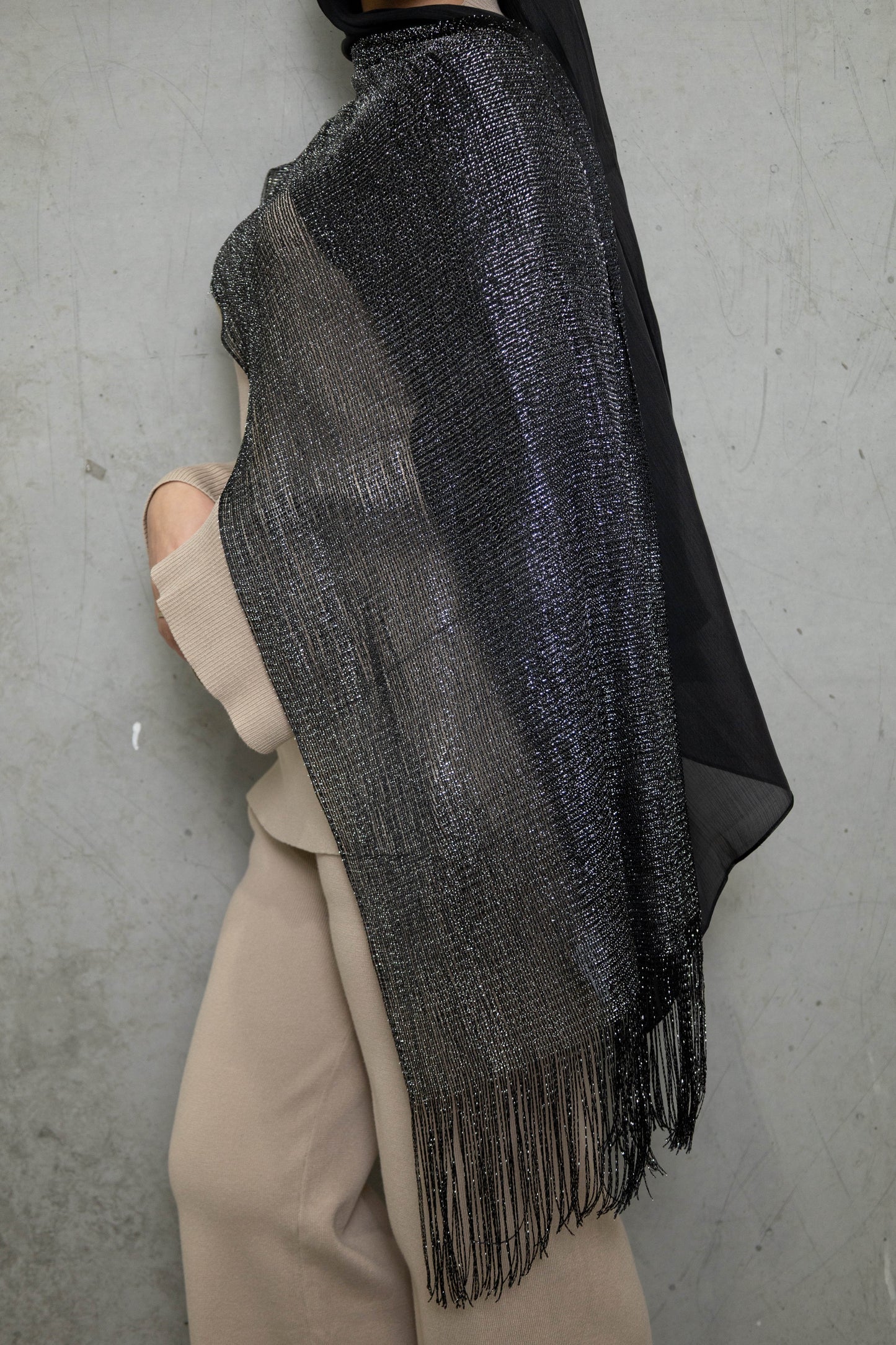 Noir Eclipse - Arabian Malay Shawl