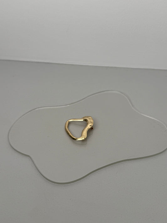 Gold Geo Brooch